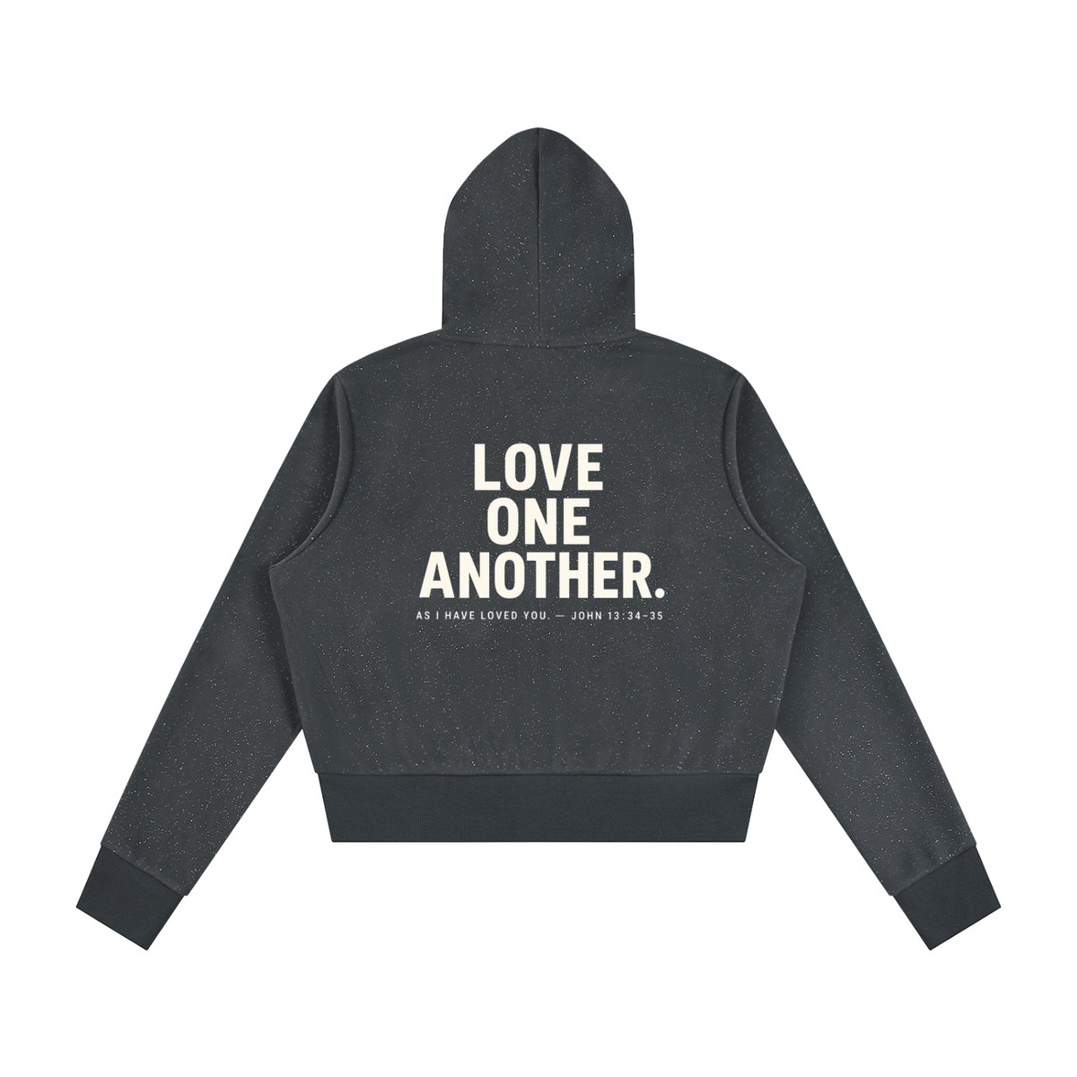 MADE TO LOVE — Women's Speckled Zip Hoodie