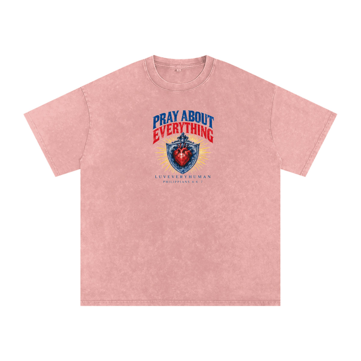 Pray About Everything Oversized Tee