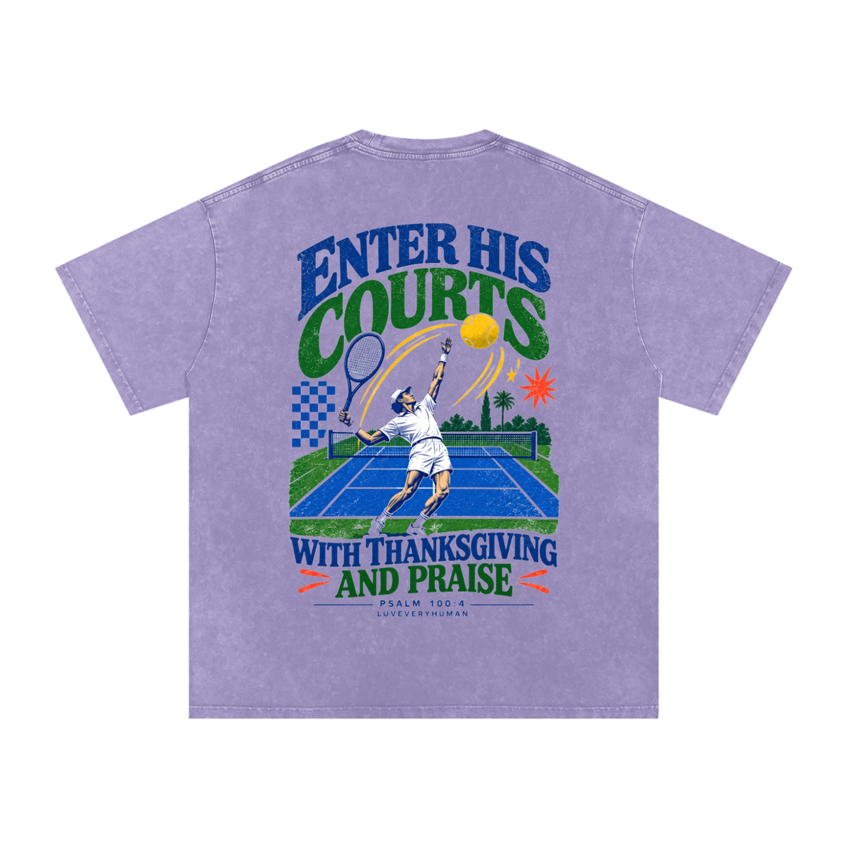 Enter His Courts Oversized Tee