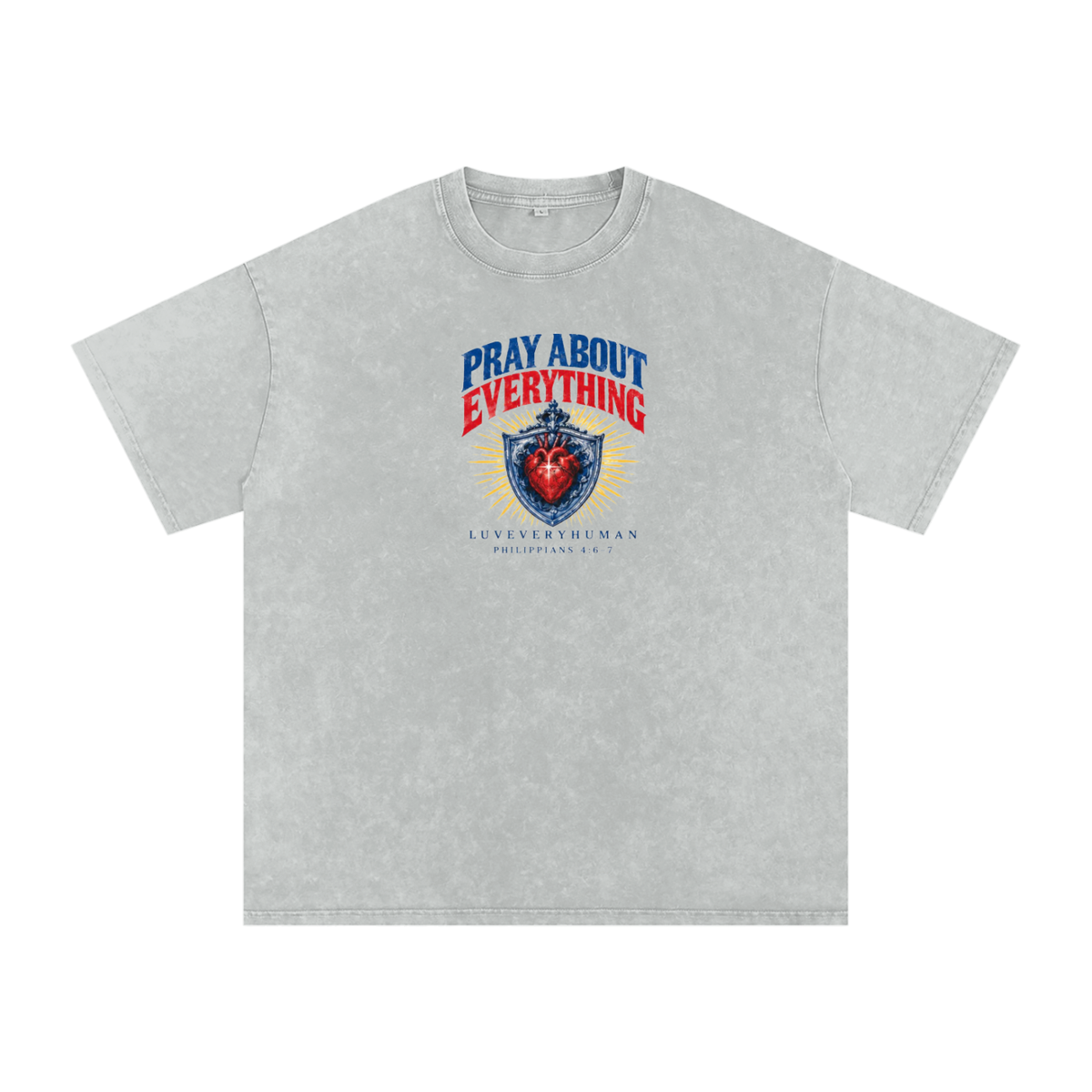 Pray About Everything Oversized Tee