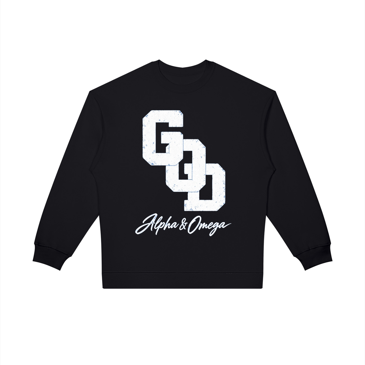 GOD | Alpha & Omega Oversized Crewneck Sweatshirt