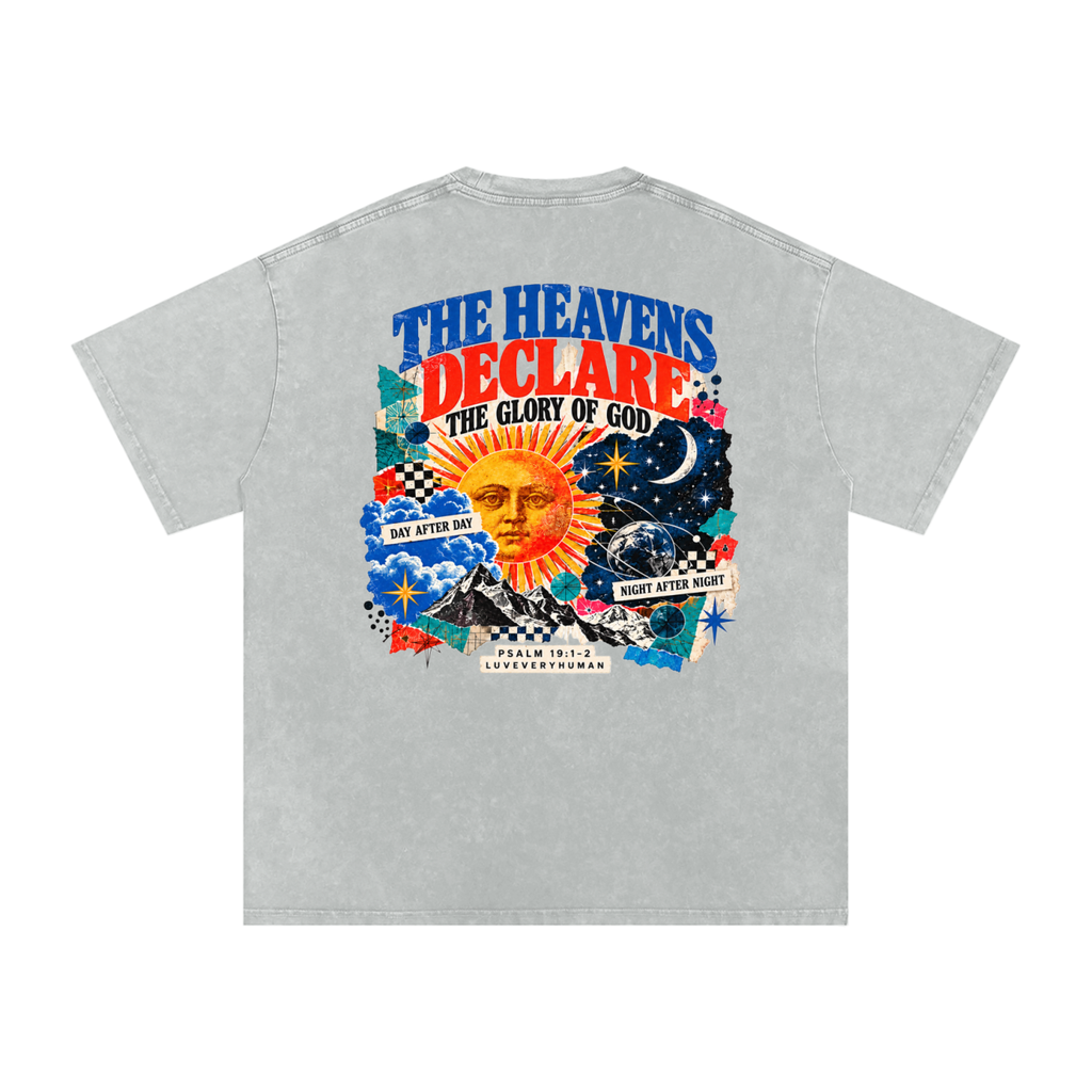 The Heavens Declare Oversized Tee
