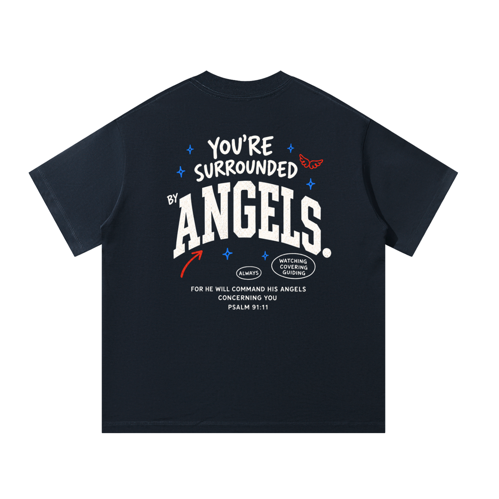 Surrounded by Angels | Unisex Oversized Tee