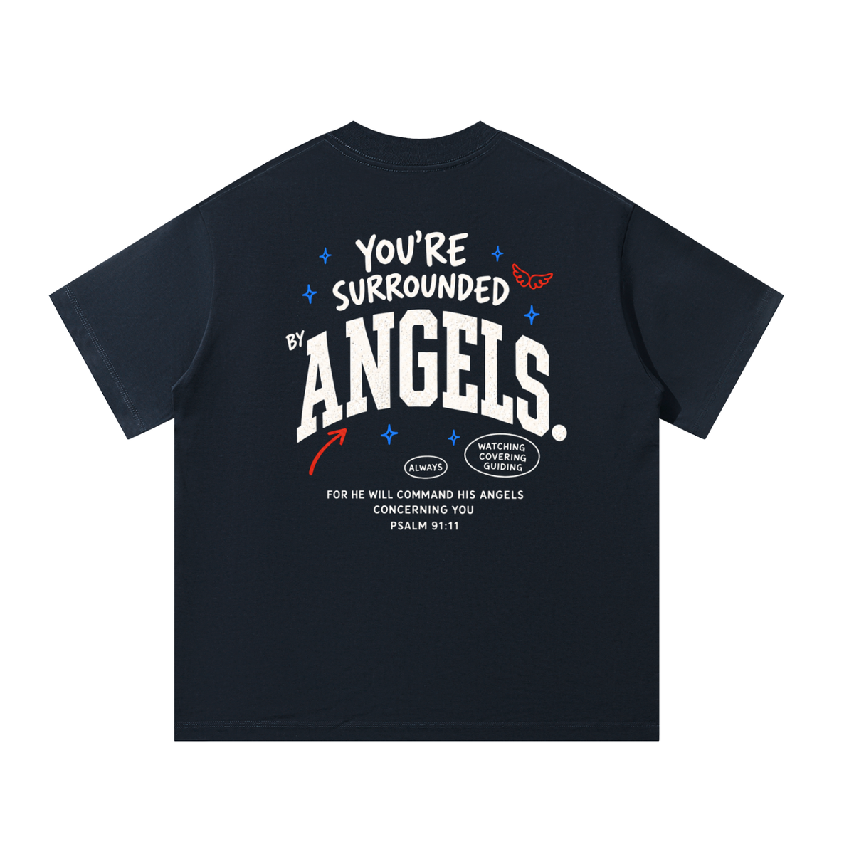 Surrounded by Angels | Unisex Oversized Tee