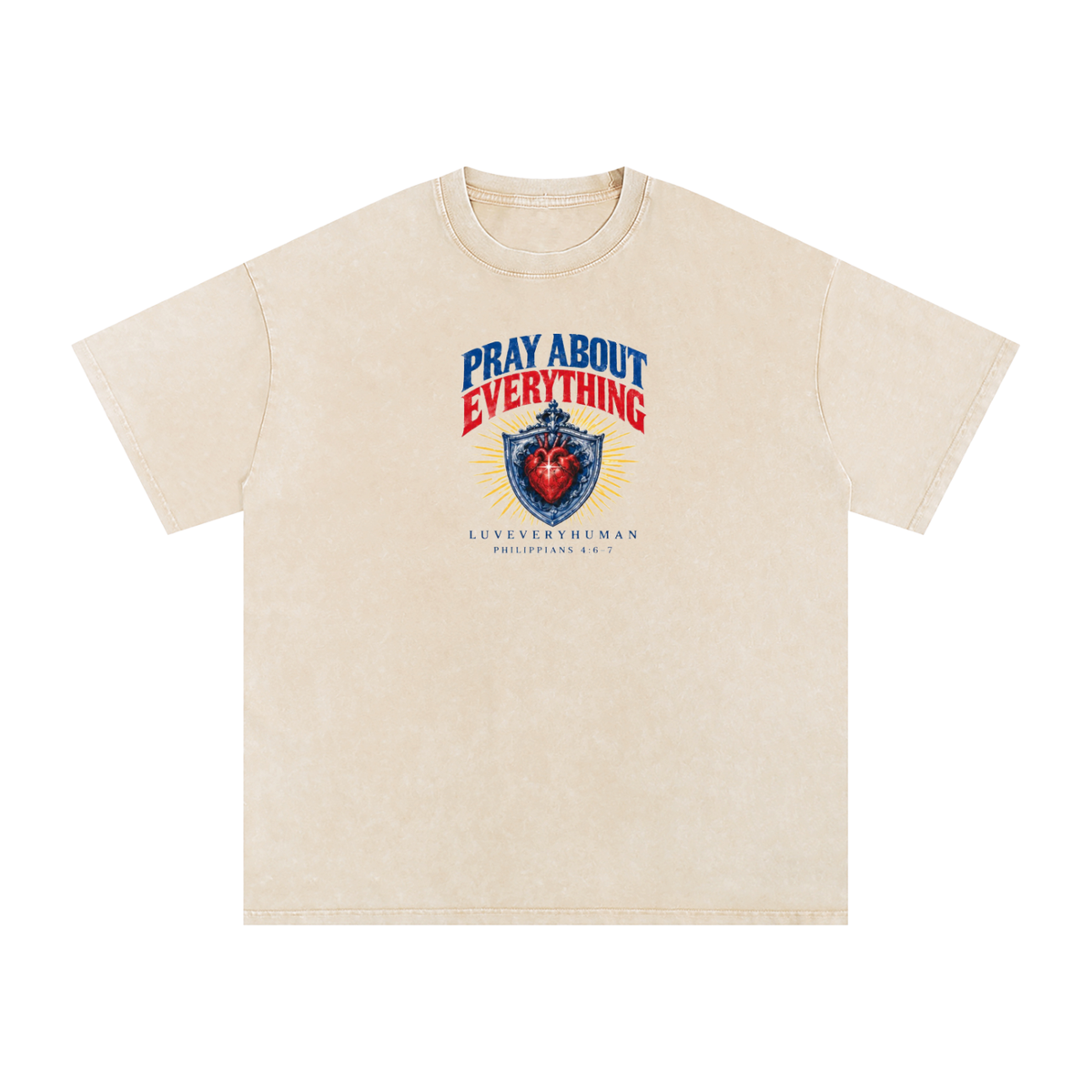 Pray About Everything Oversized Tee
