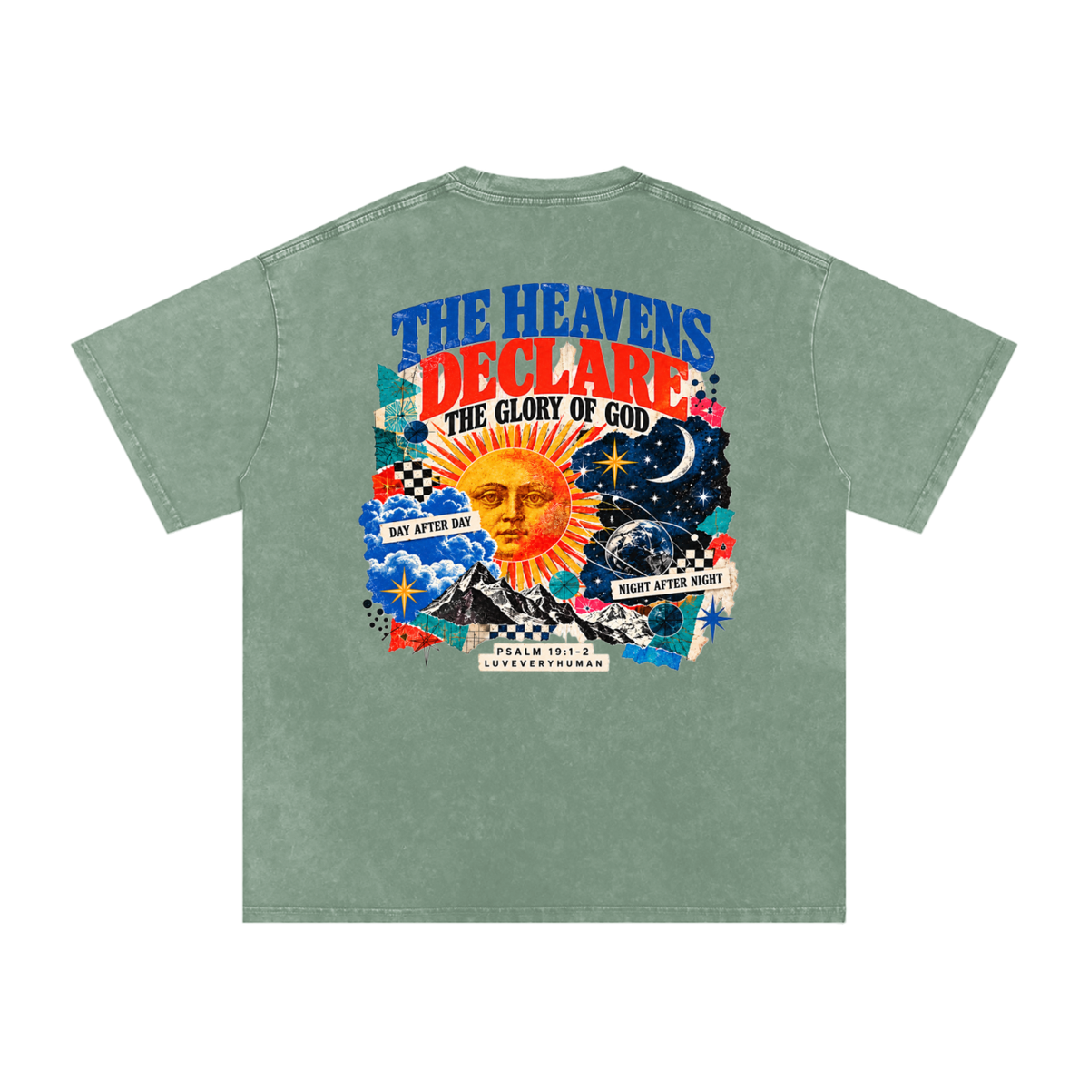 The Heavens Declare Oversized Tee