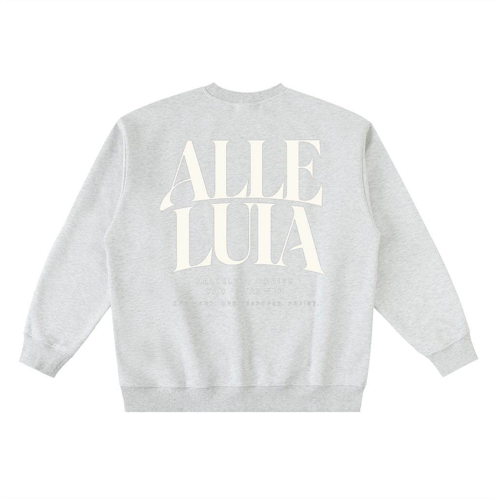 ALLELUIA — Oversized Taped Crewneck