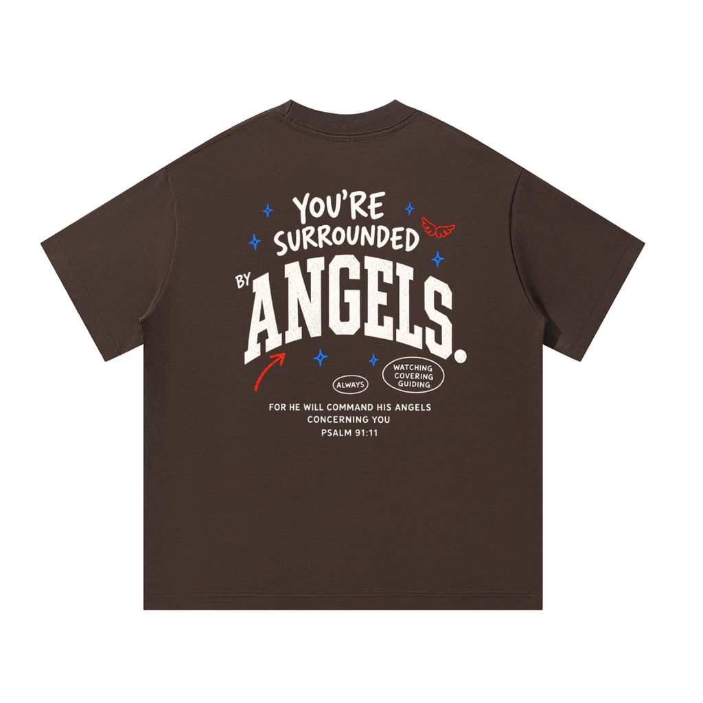 Surrounded by Angels | Unisex Oversized Tee
