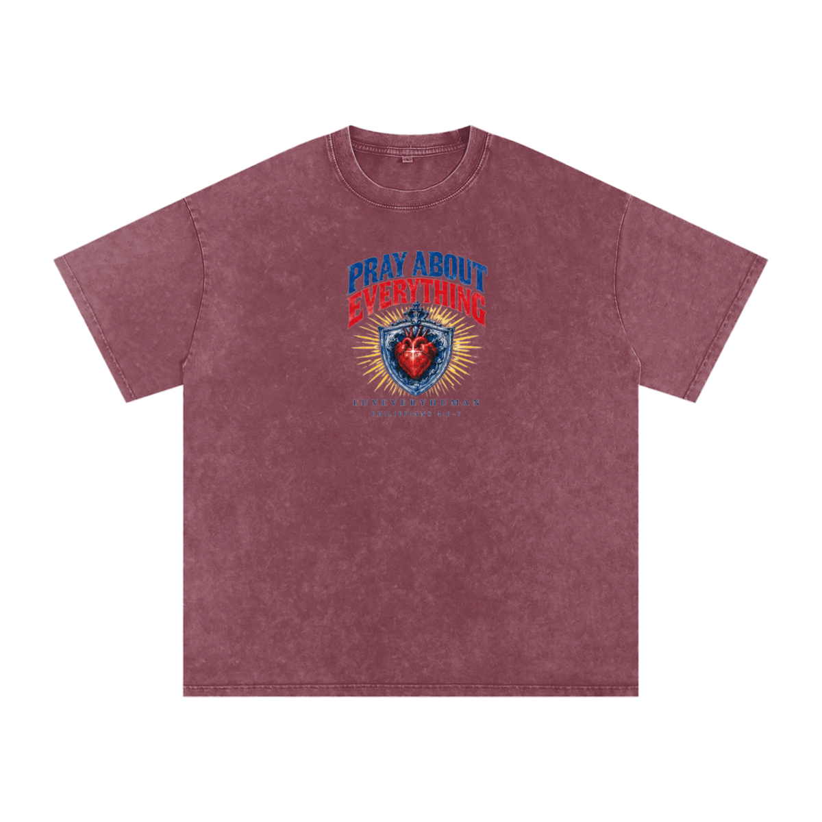 Pray About Everything Oversized Tee