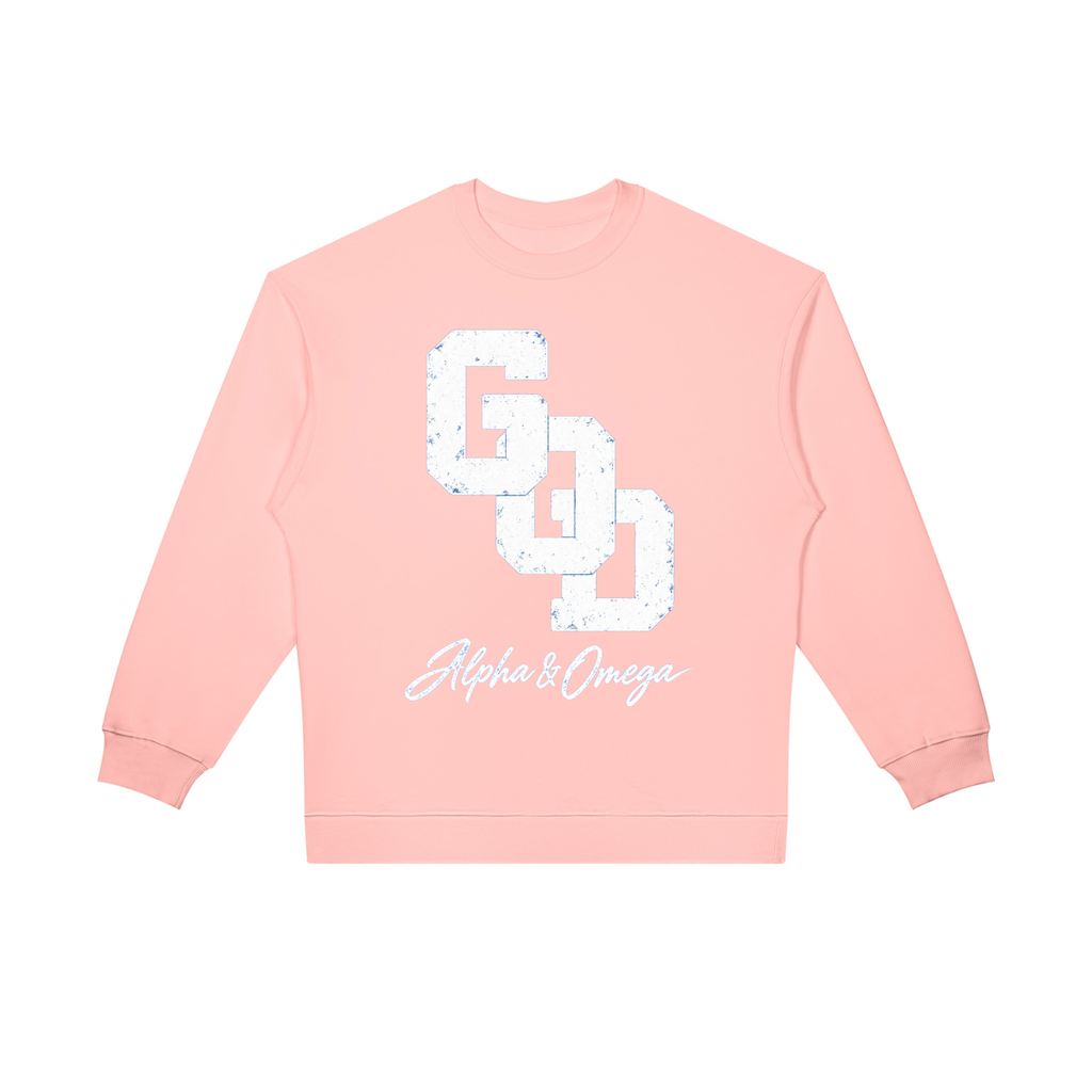 GOD | Alpha & Omega Oversized Crewneck Sweatshirt
