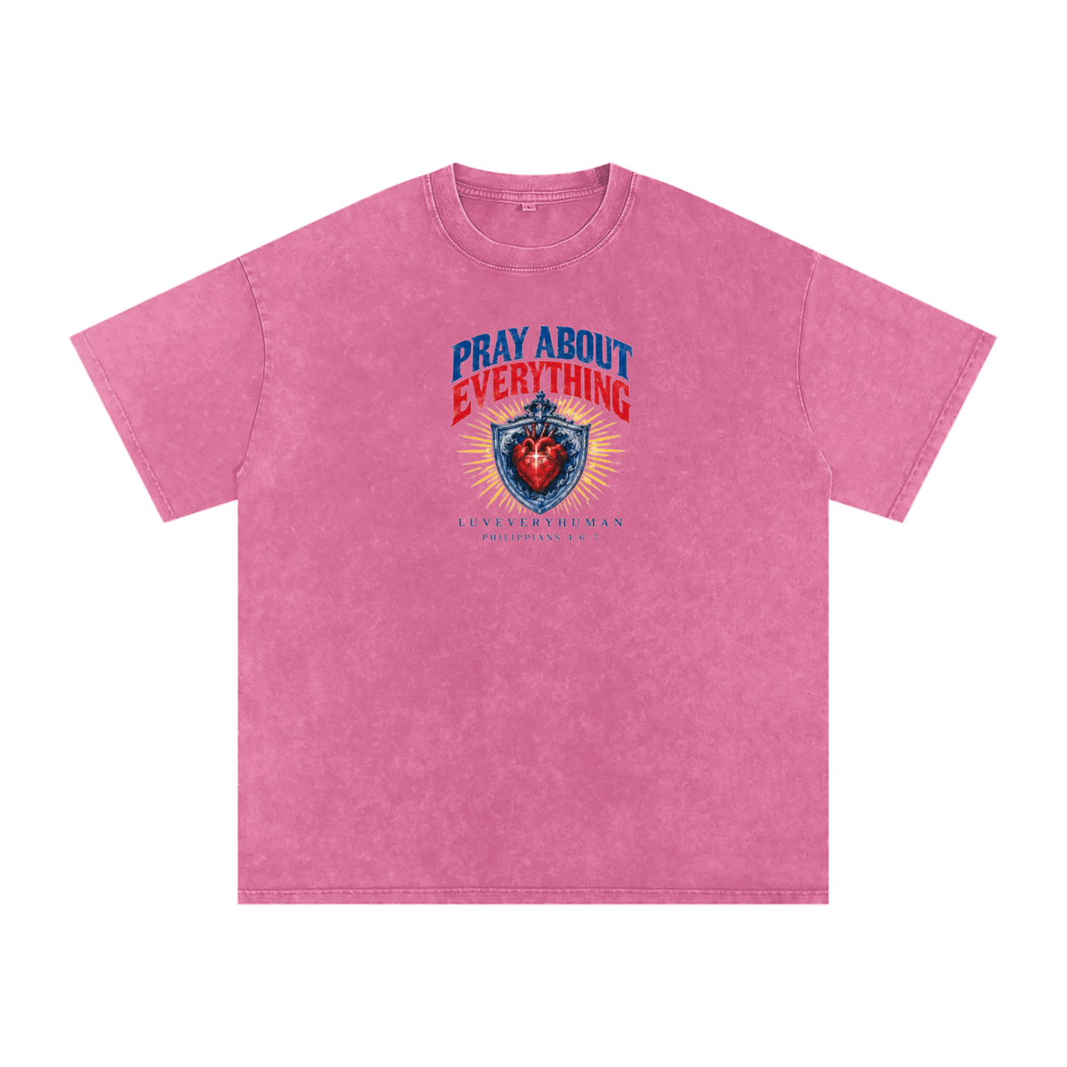 Pray About Everything Oversized Tee