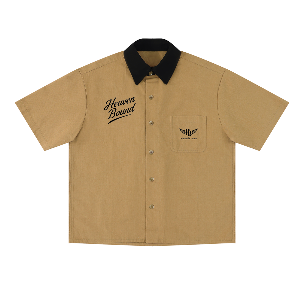 Heaven Bound Signature Contrast-Collar Shirt