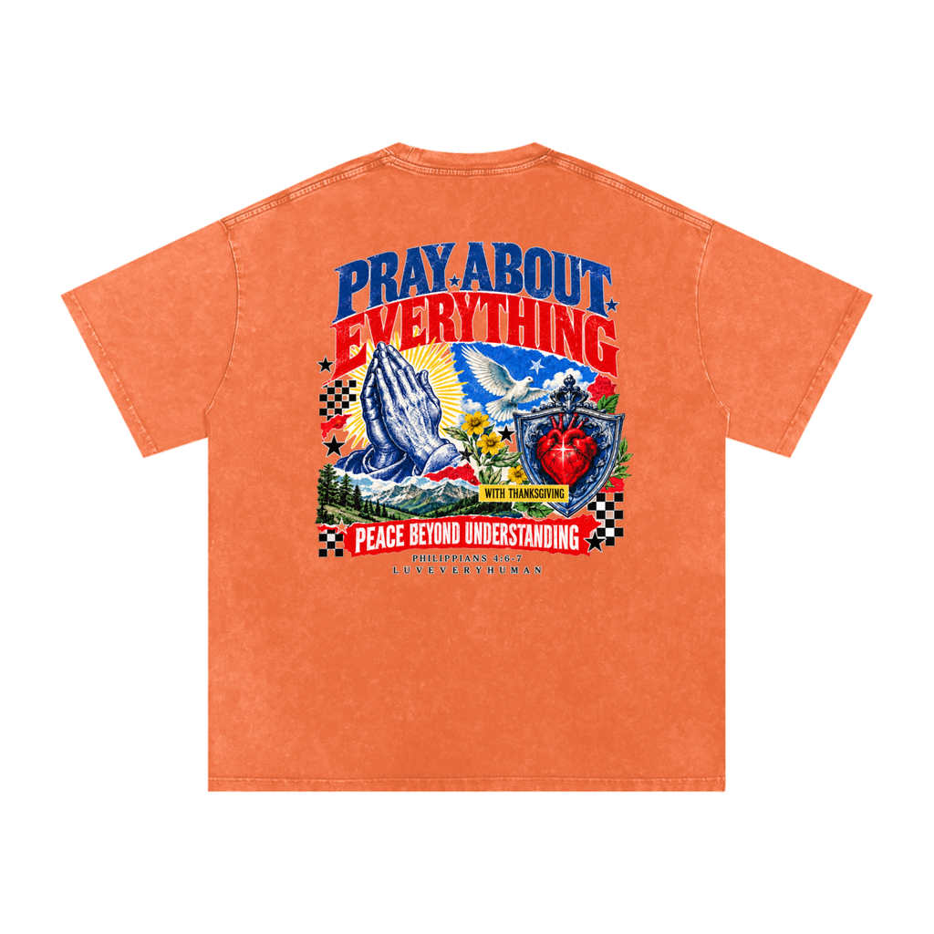 Pray About Everything Oversized Tee