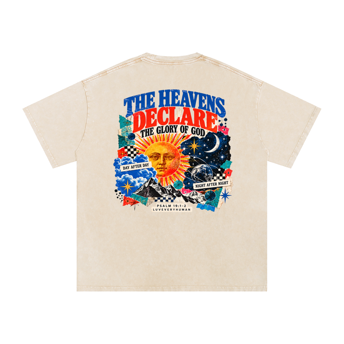 The Heavens Declare Oversized Tee