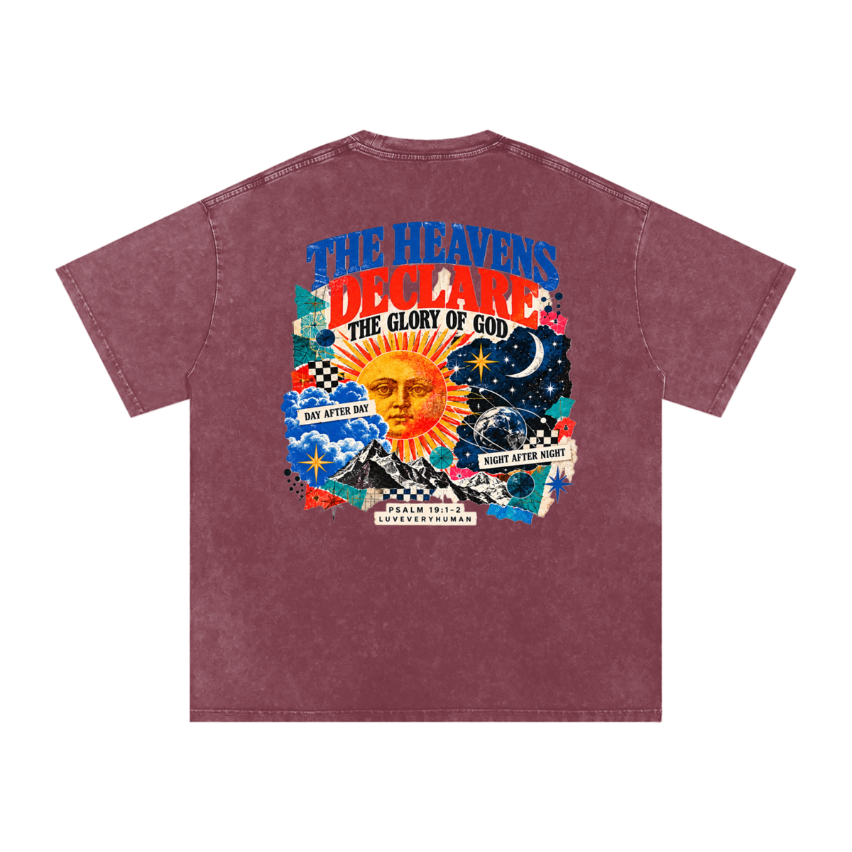 The Heavens Declare Oversized Tee