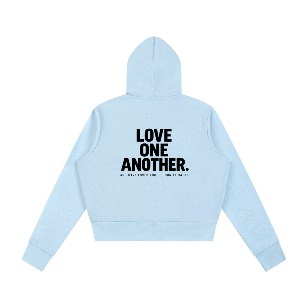 MADE TO LOVE — Women's Speckled Zip Hoodie