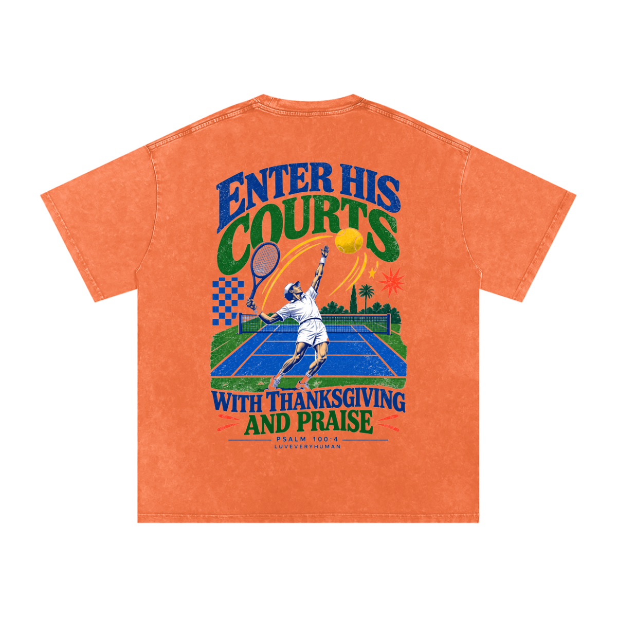 Enter His Courts Oversized Tee