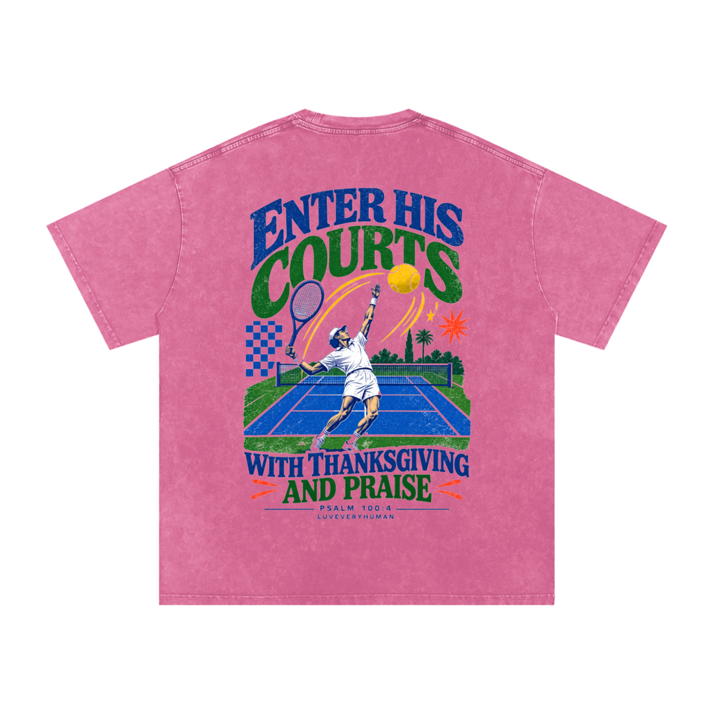 Enter His Courts Oversized Tee