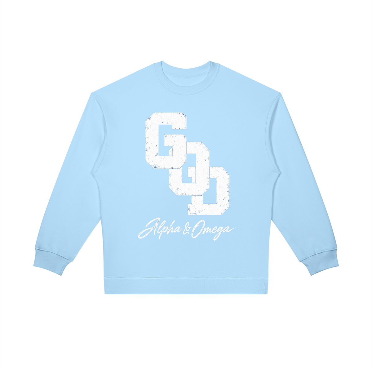 GOD | Alpha & Omega Oversized Crewneck Sweatshirt