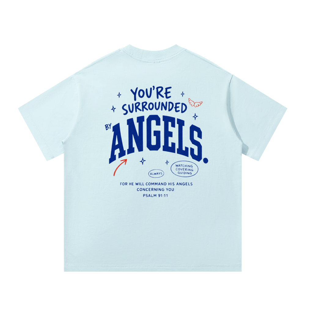 Surrounded by Angels | Unisex Oversized Tee