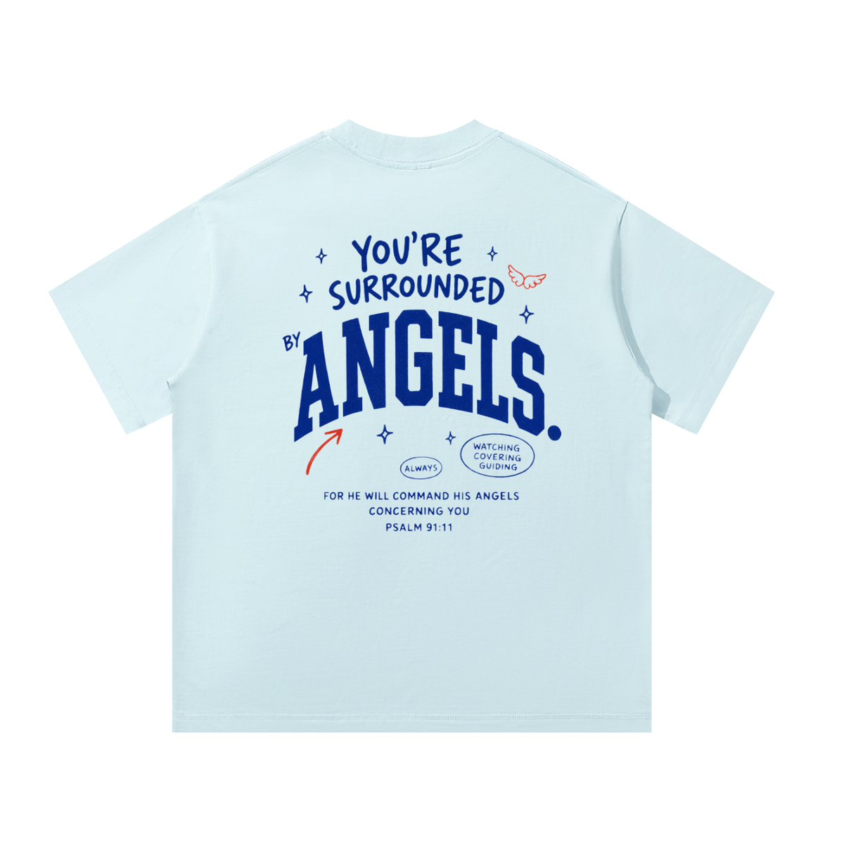 Surrounded by Angels | Unisex Oversized Tee