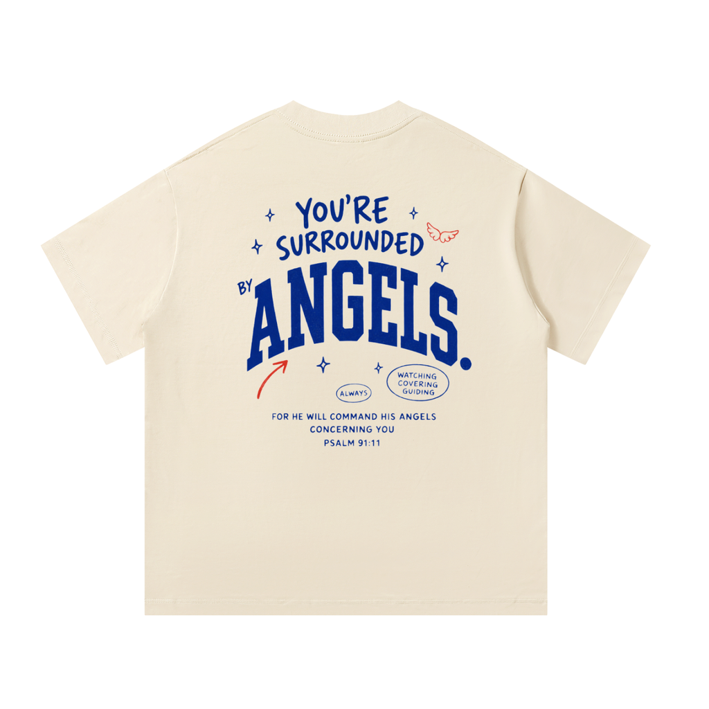 Surrounded by Angels | Unisex Oversized Tee