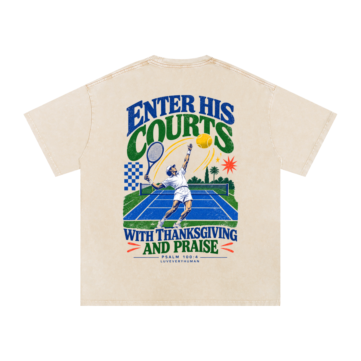 Enter His Courts Oversized Tee