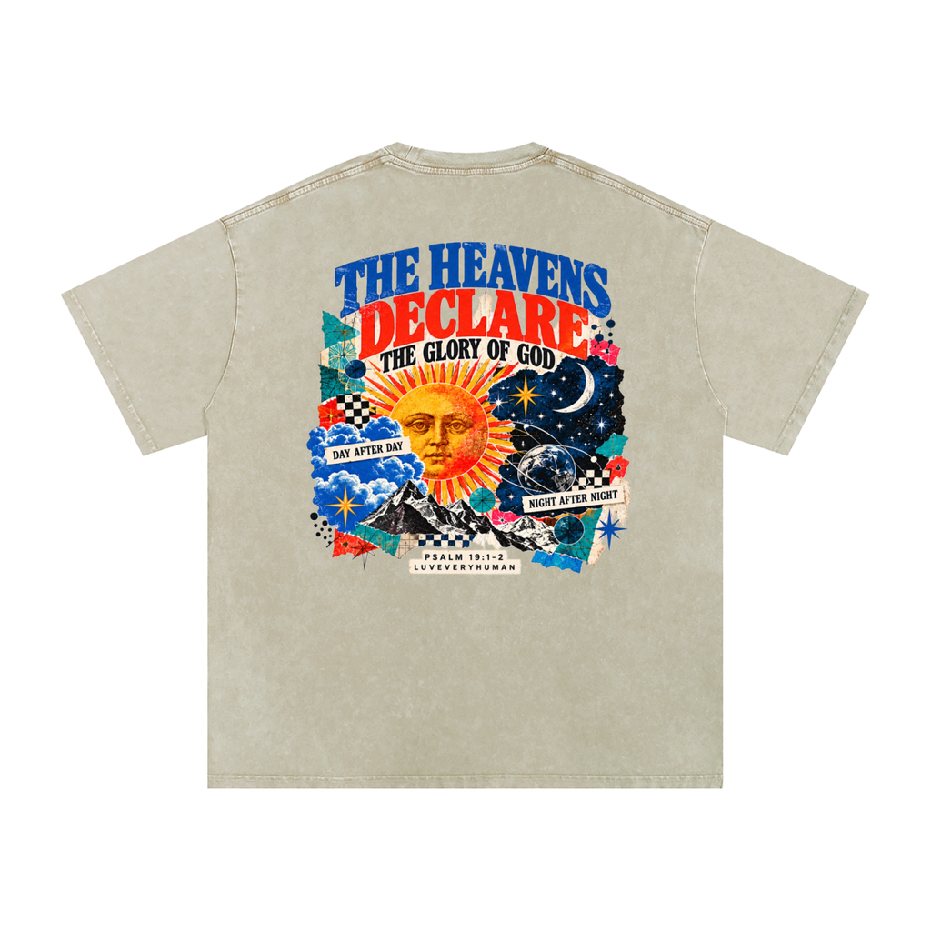 The Heavens Declare Oversized Tee