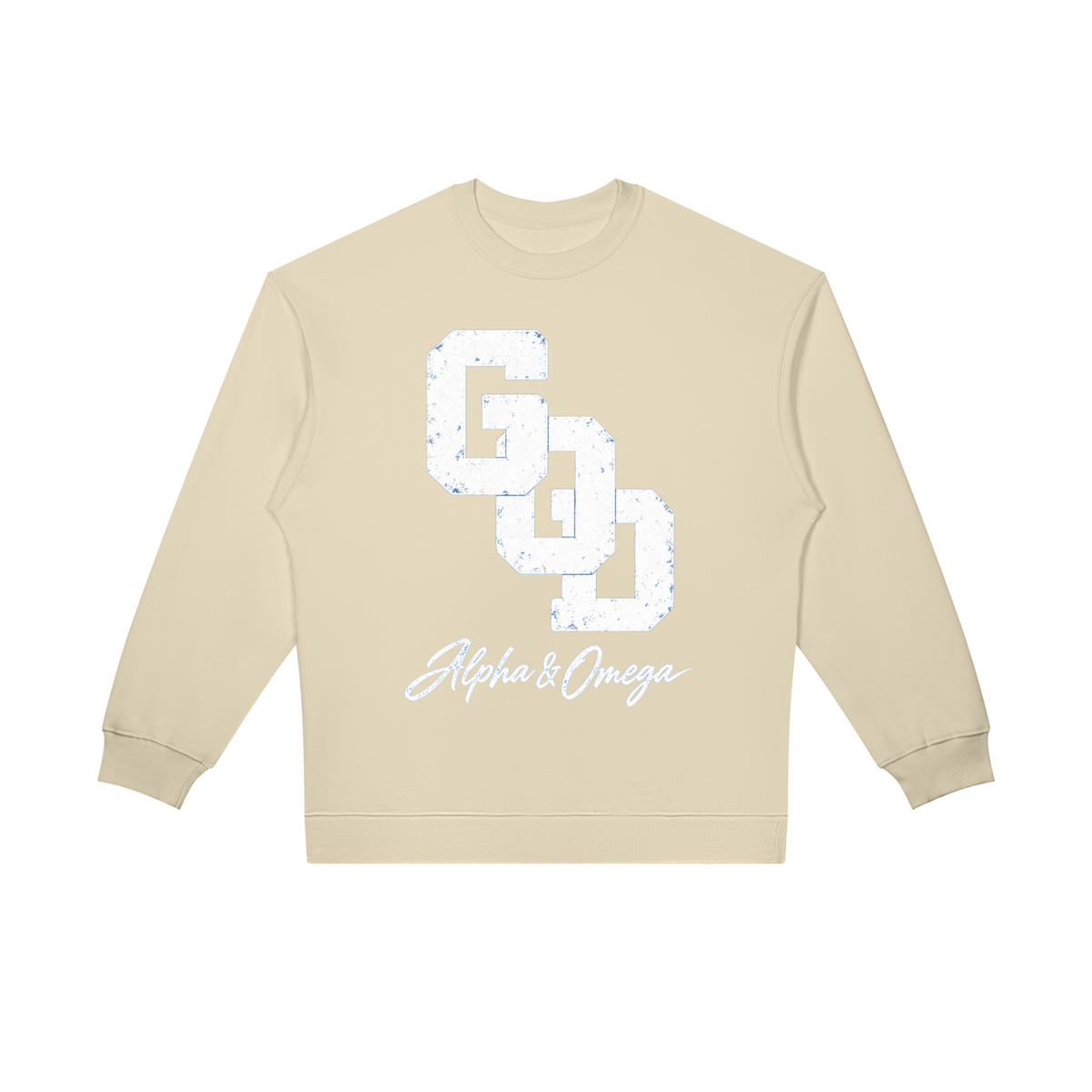 GOD | Alpha & Omega Oversized Crewneck Sweatshirt