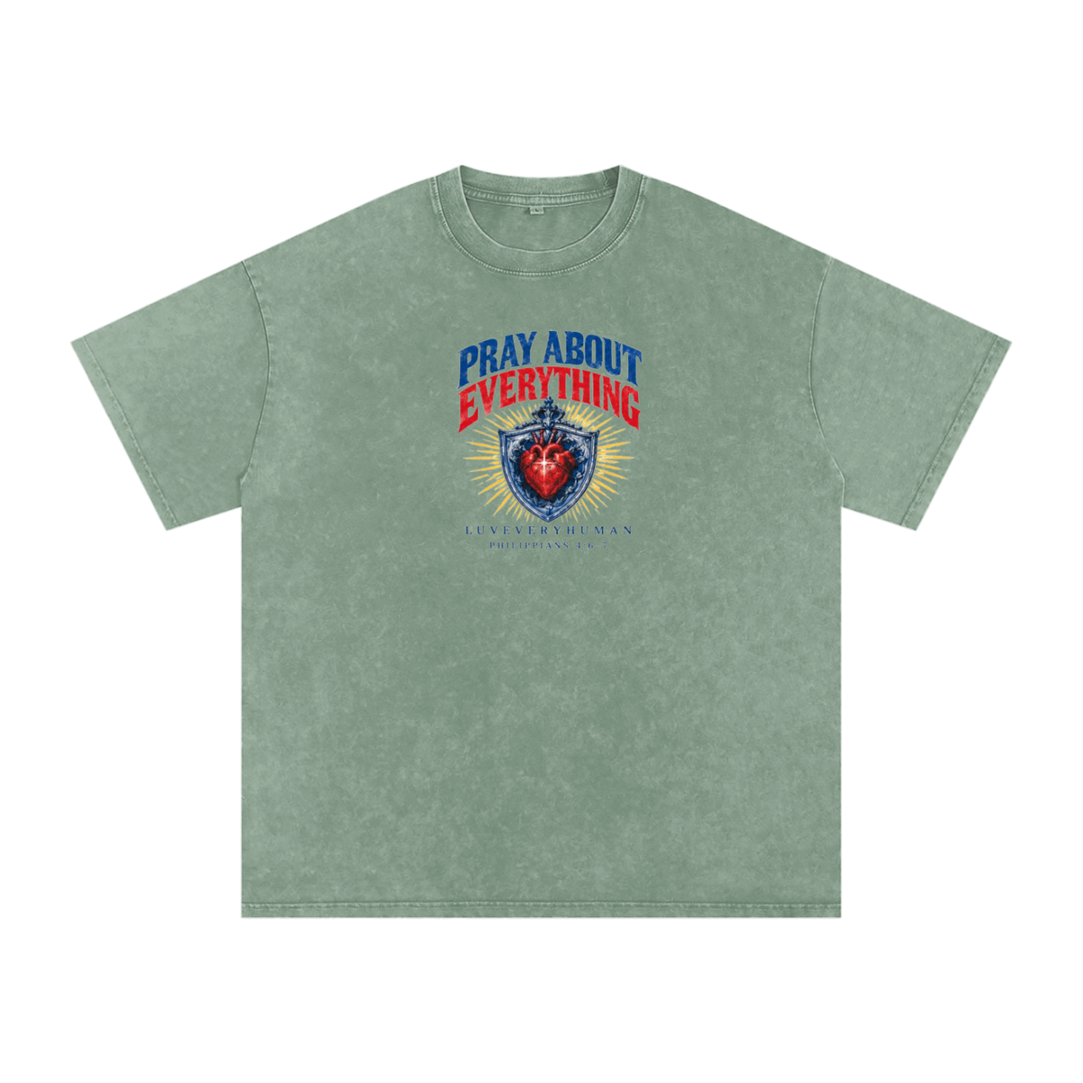 Pray About Everything Oversized Tee