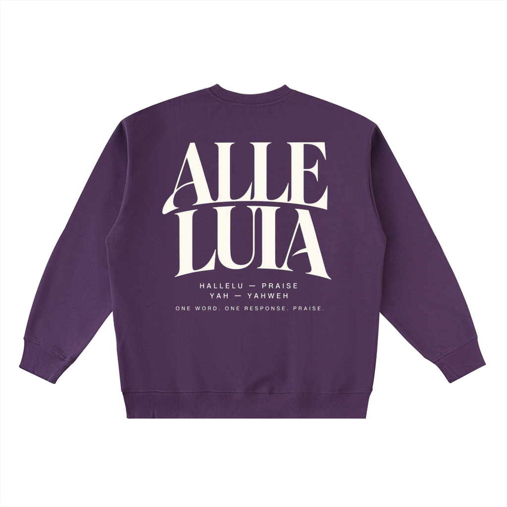 ALLELUIA — Oversized Taped Crewneck