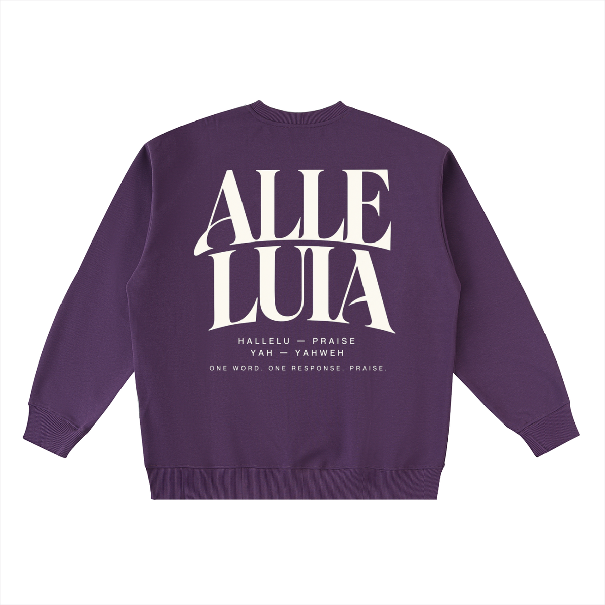 ALLELUIA — Oversized Taped Crewneck