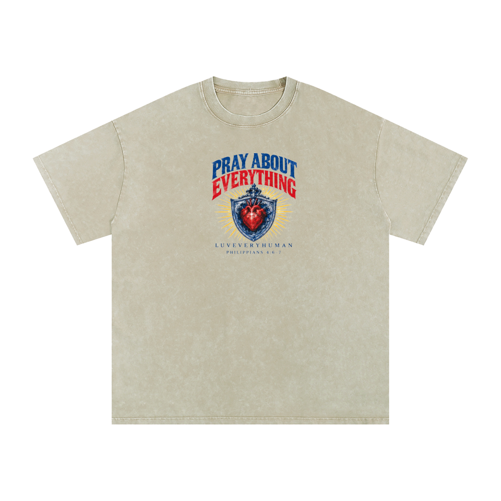 Pray About Everything Oversized Tee