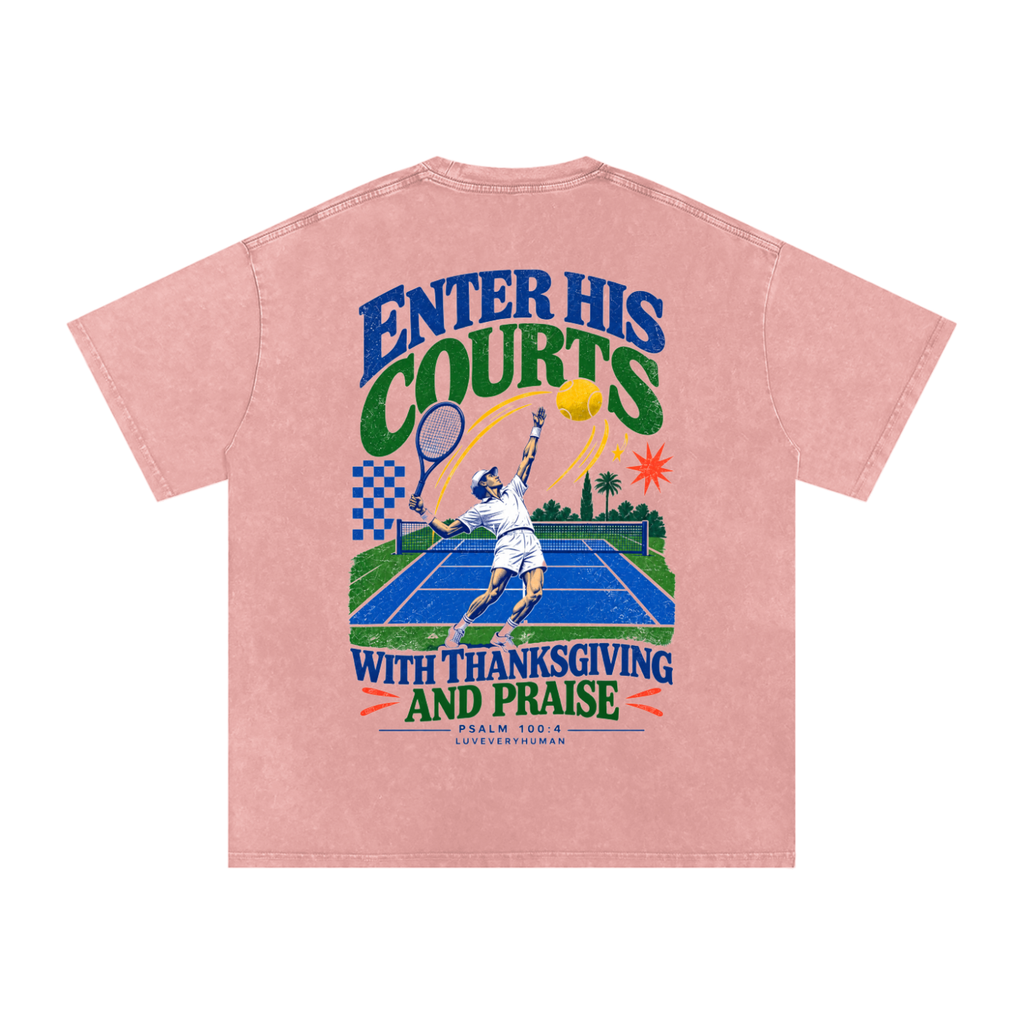Enter His Courts Oversized Tee