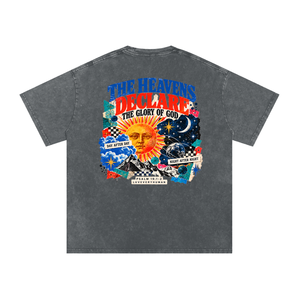 The Heavens Declare Oversized Tee