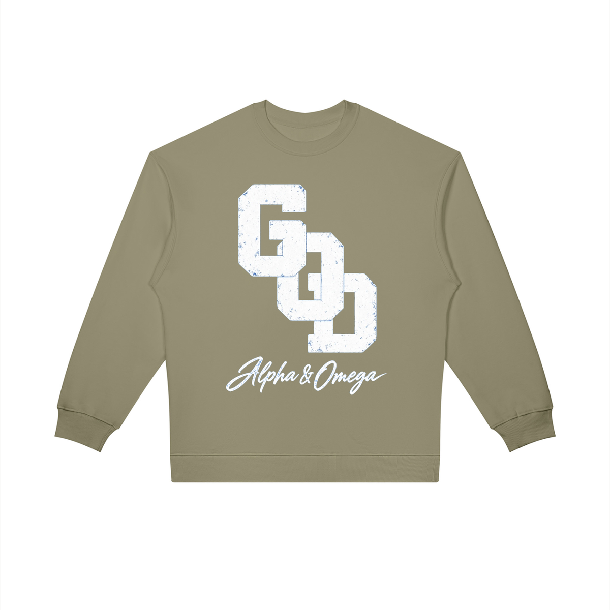 GOD | Alpha & Omega Oversized Crewneck Sweatshirt