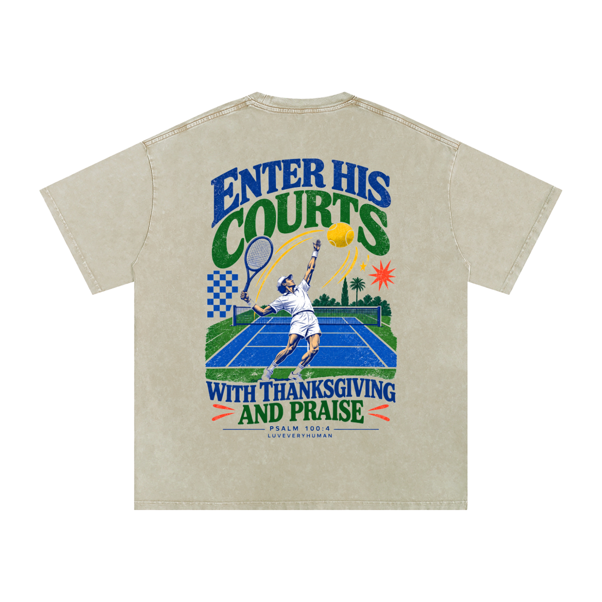 Enter His Courts Oversized Tee