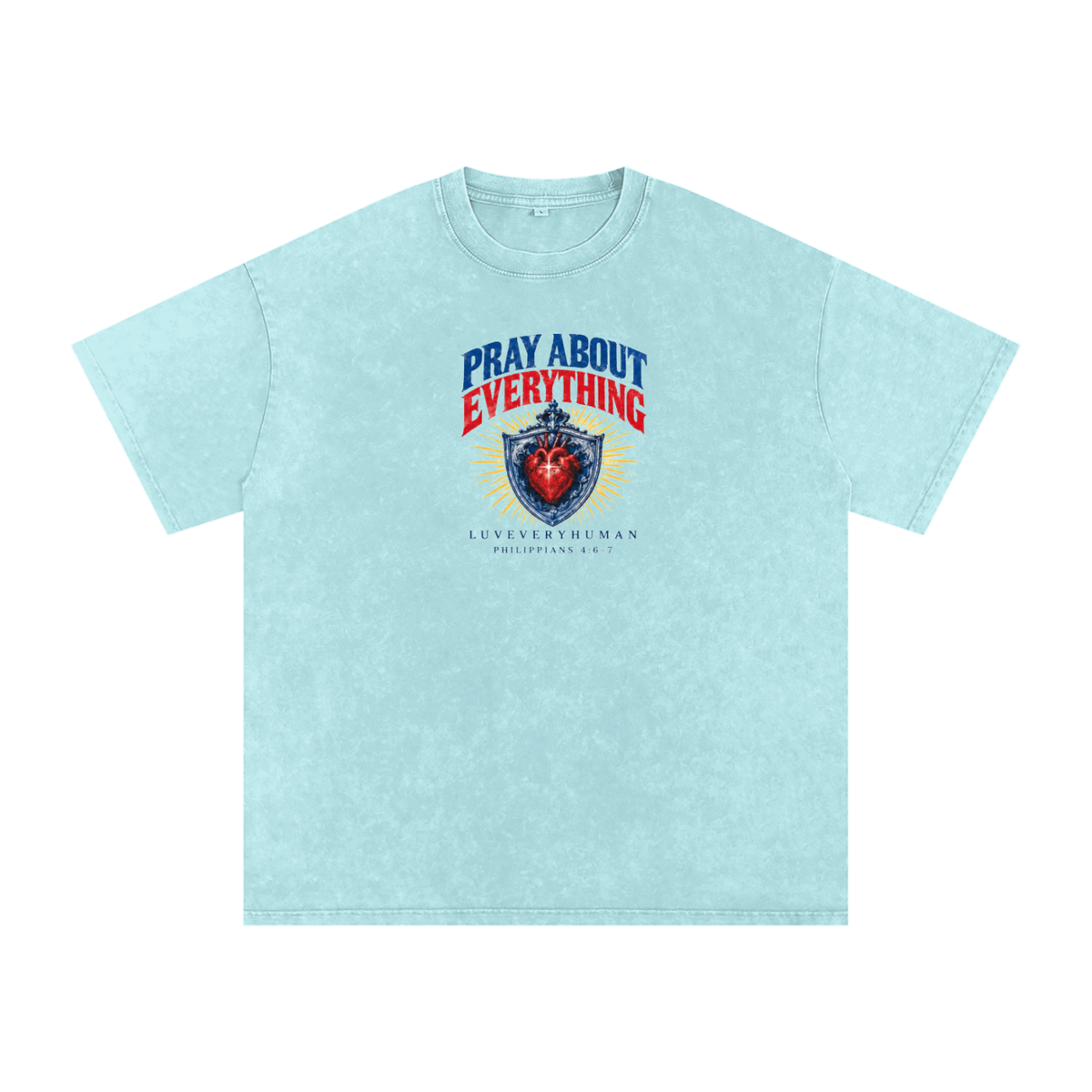 Pray About Everything Oversized Tee