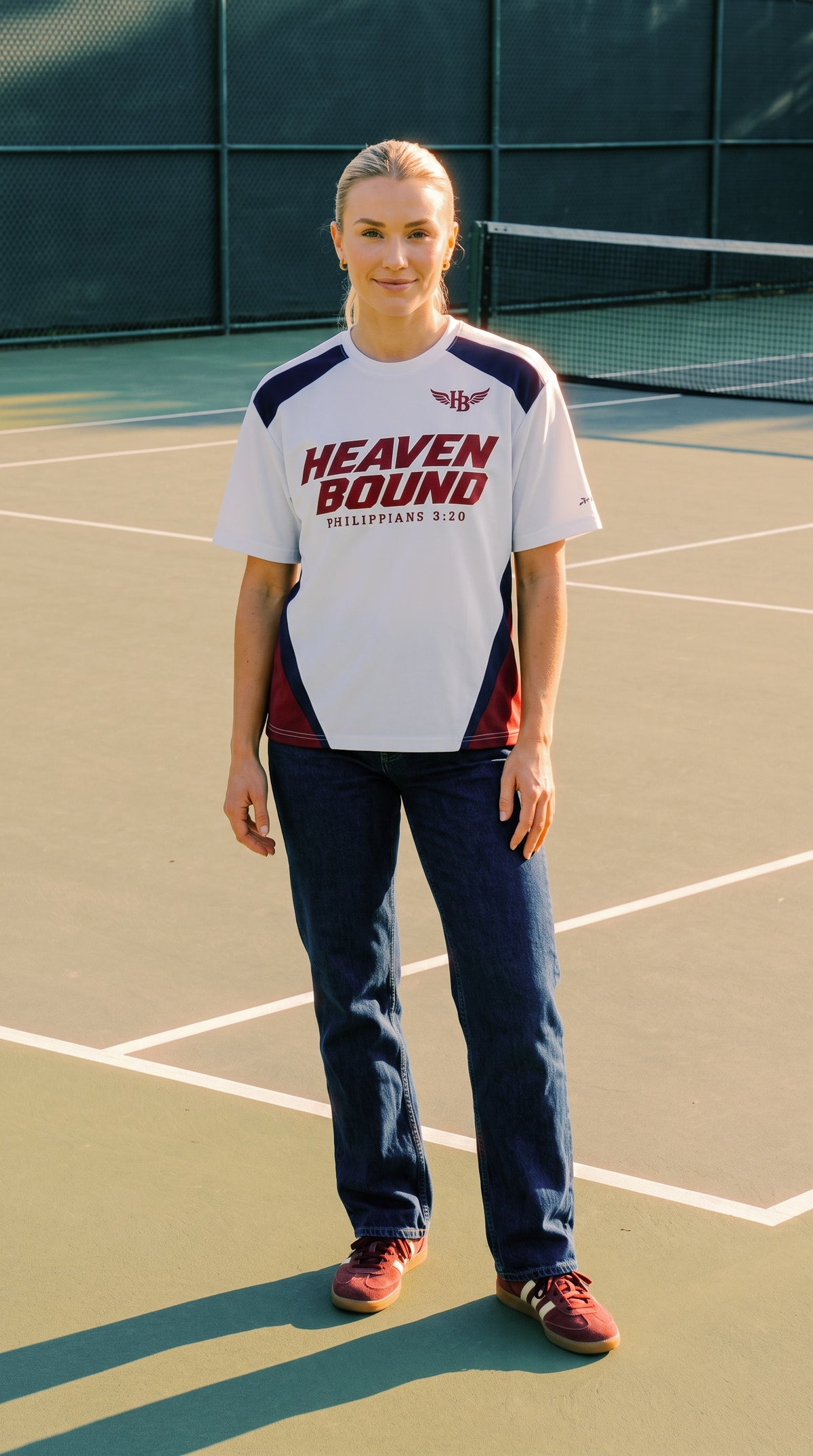 Heaven Bound Color Block Sport Tee