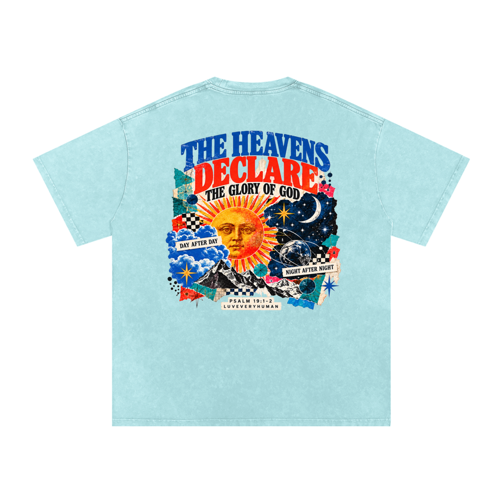 The Heavens Declare Oversized Tee
