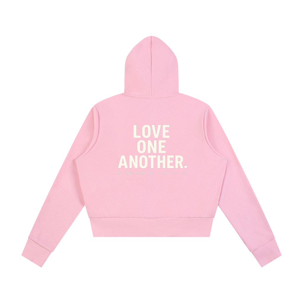 MADE TO LOVE — Women's Speckled Zip Hoodie
