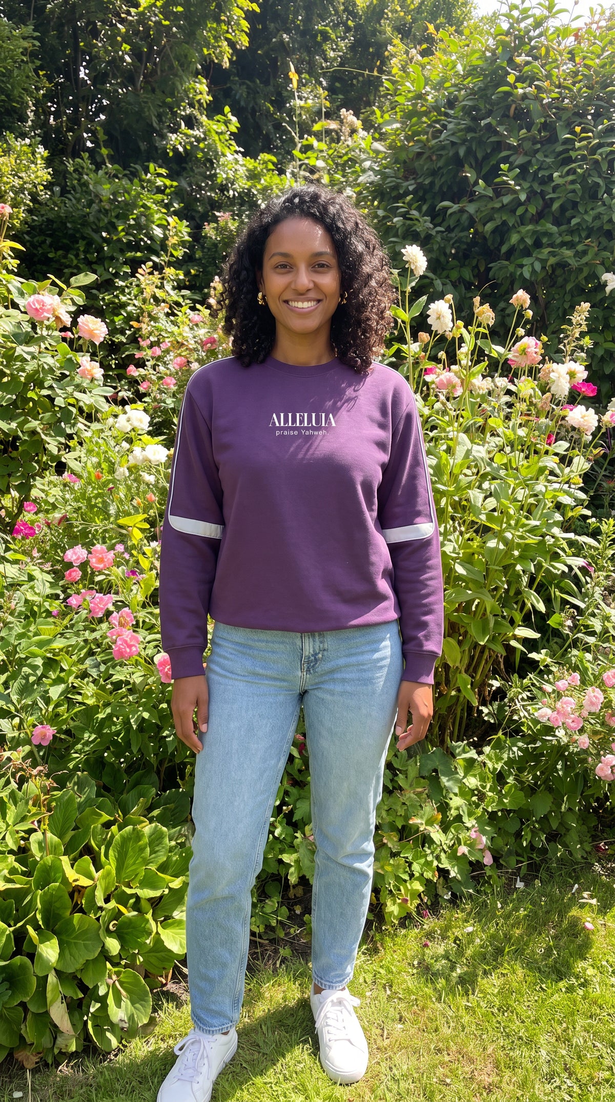 ALLELUIA — Oversized Taped Crewneck