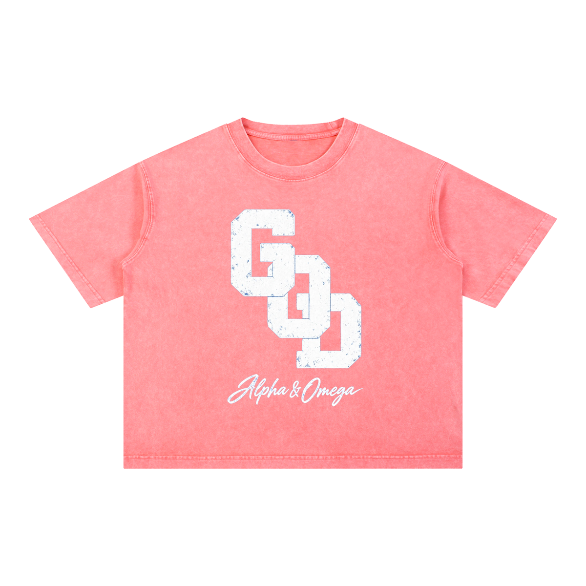 GOD | Alpha & Omega Mineral Wash Boxy Tee