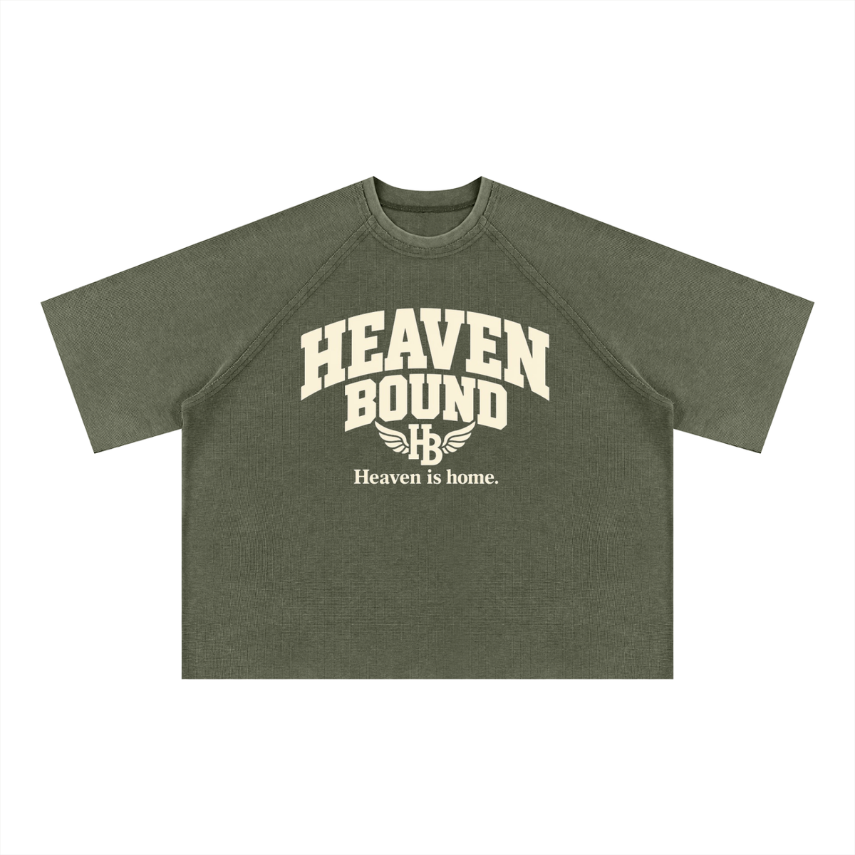 Heaven Bound Collegiate Waffle Tee