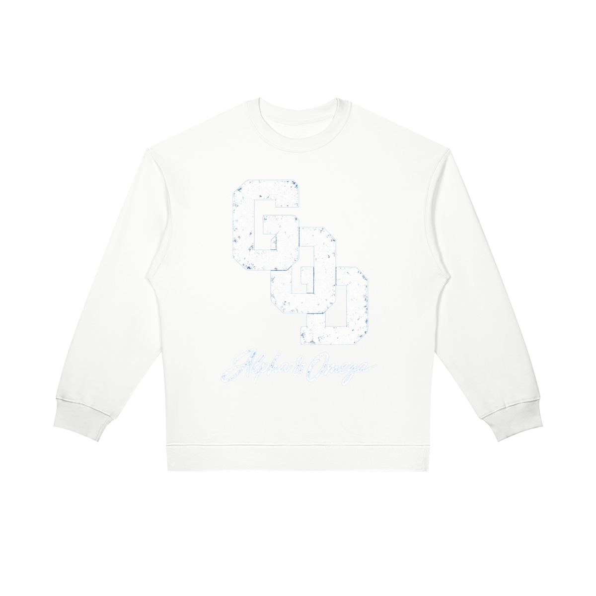 GOD | Alpha & Omega Oversized Crewneck Sweatshirt