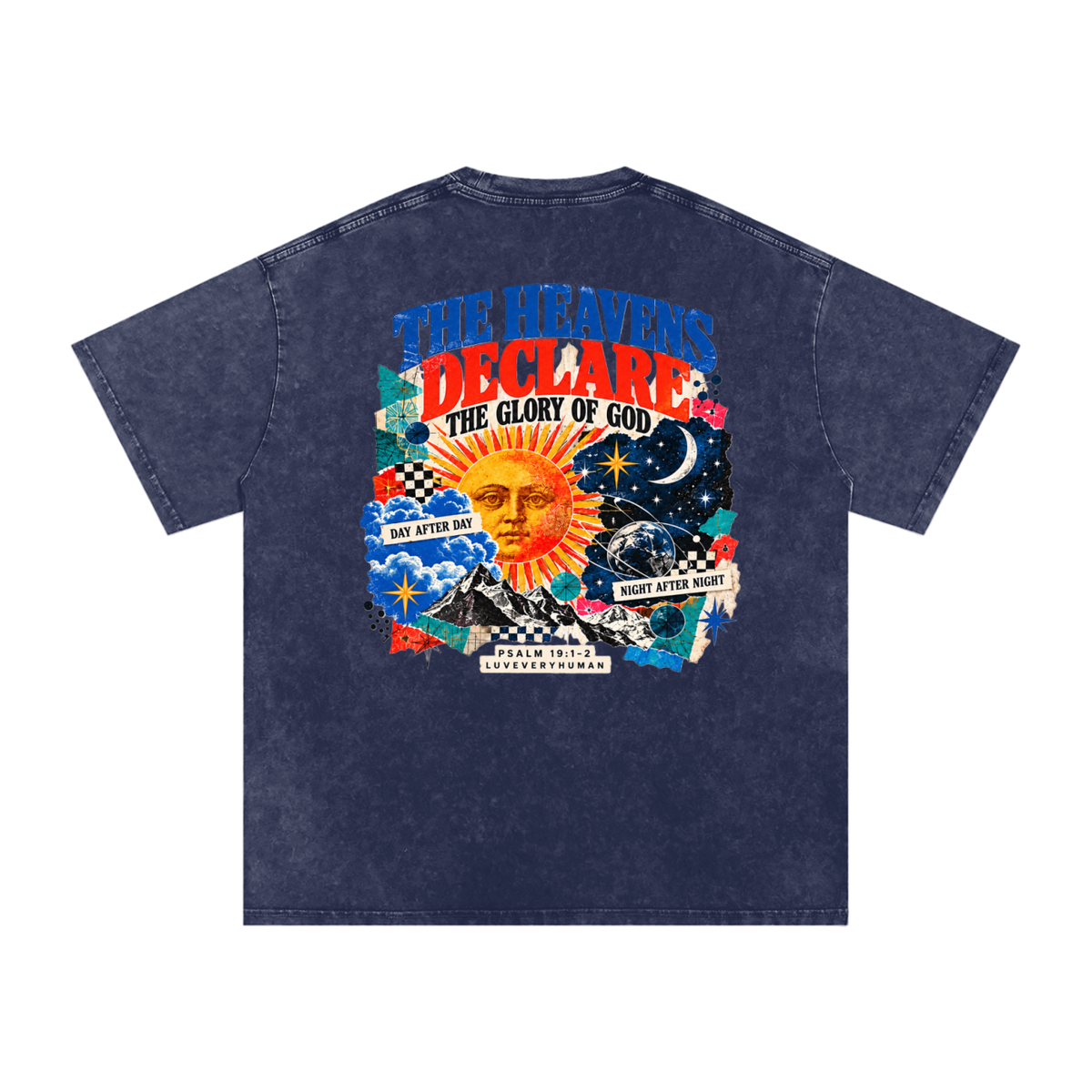The Heavens Declare Oversized Tee