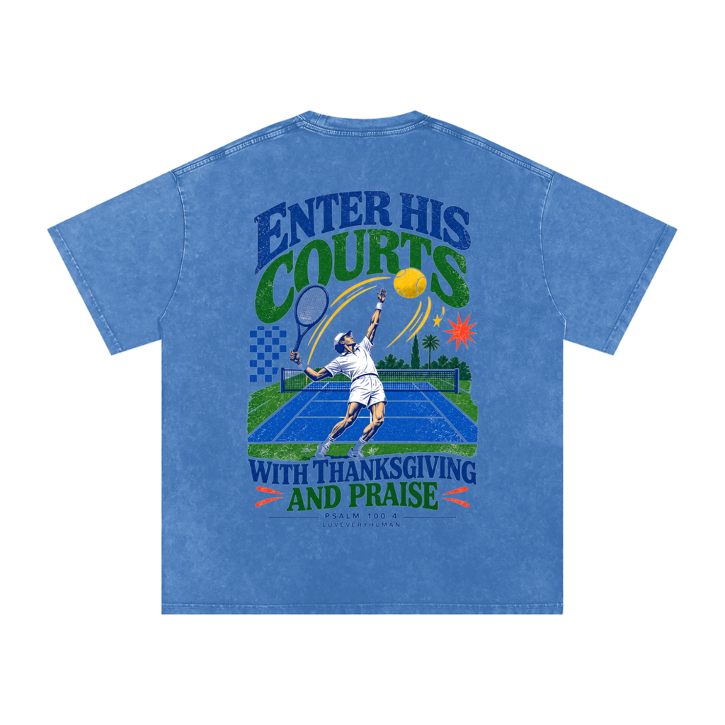 Enter His Courts Oversized Tee