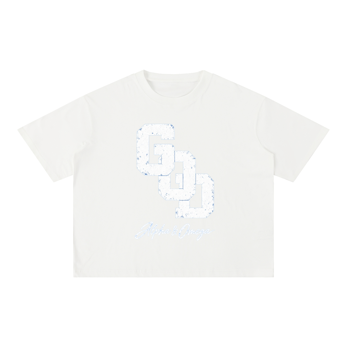 GOD | Alpha & Omega Mineral Wash Boxy Tee