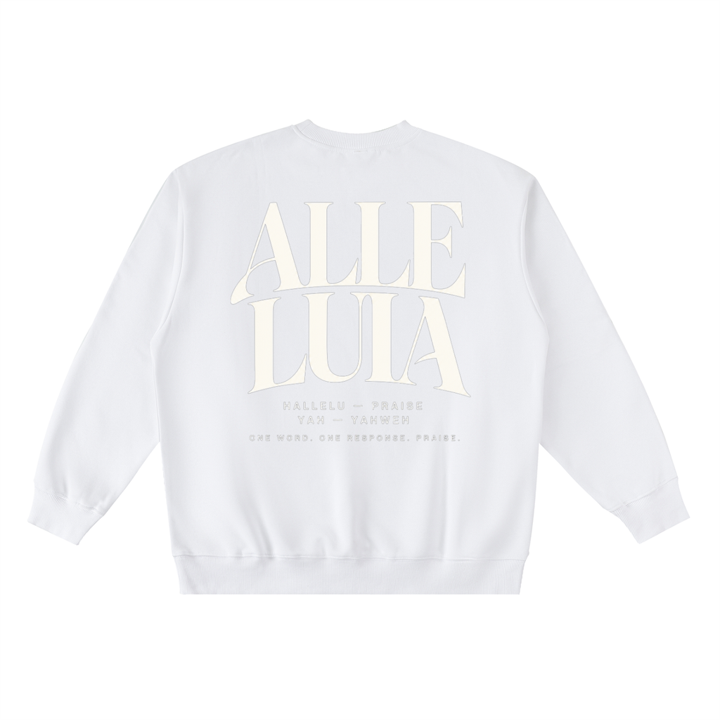 ALLELUIA — Oversized Taped Crewneck