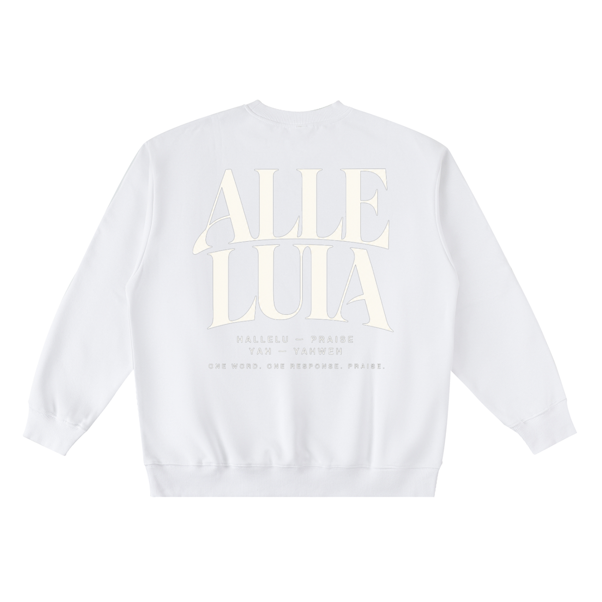ALLELUIA — Oversized Taped Crewneck